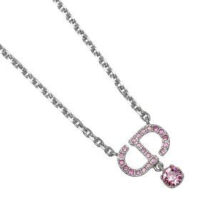 Dior Petit CD Necklace Rhinestone/metal 6.1g Women